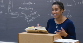 faculty member in classroom